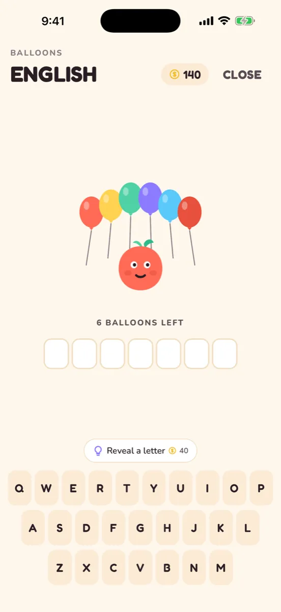 Glotto — capture de l'app