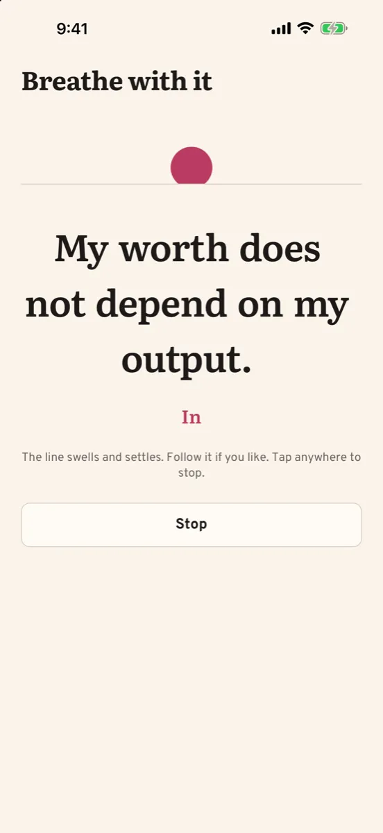Aubade: Daily Affirmations — app screenshot