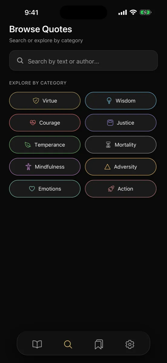 Aurelius — app screenshot