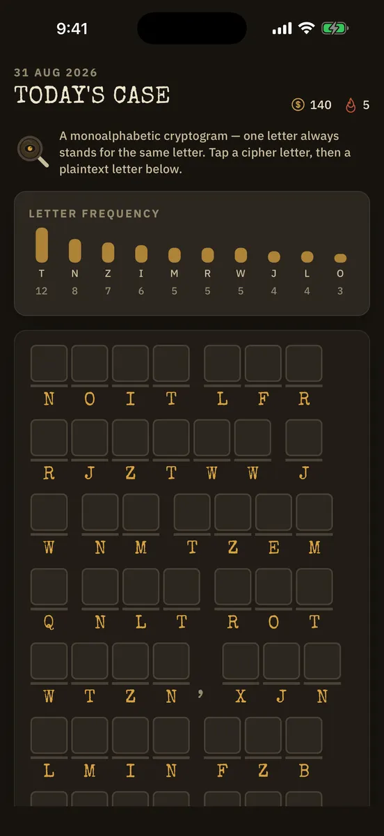 Uncipher — App-Screenshot