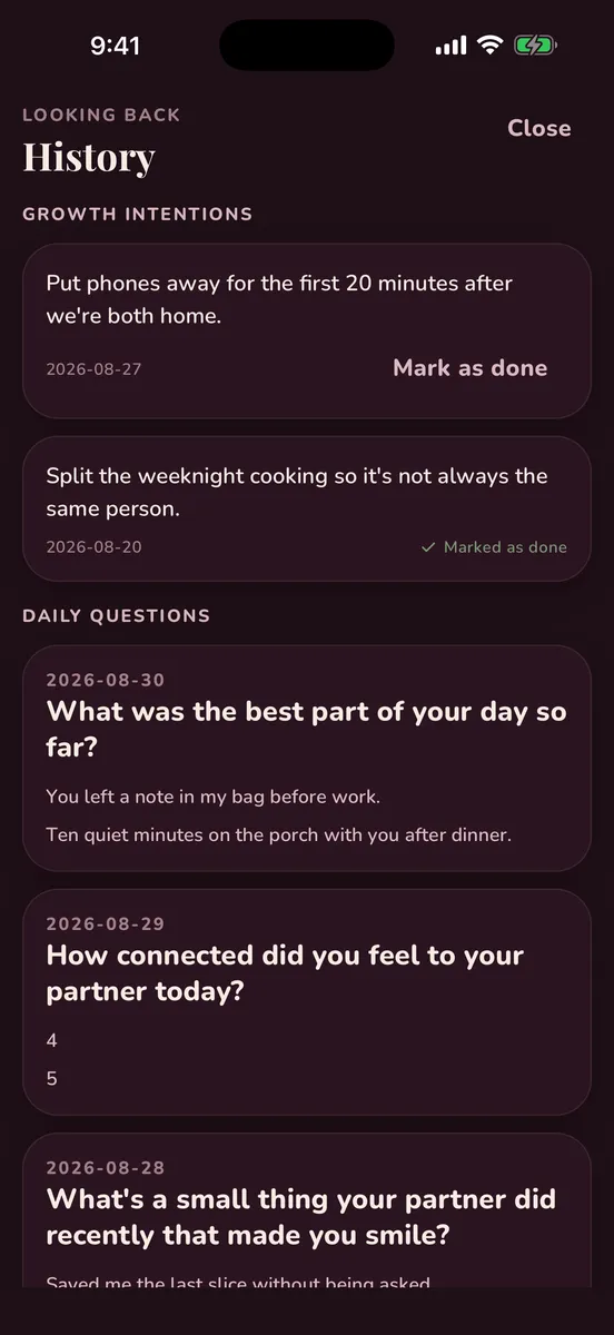 Two of Us — app screenshot