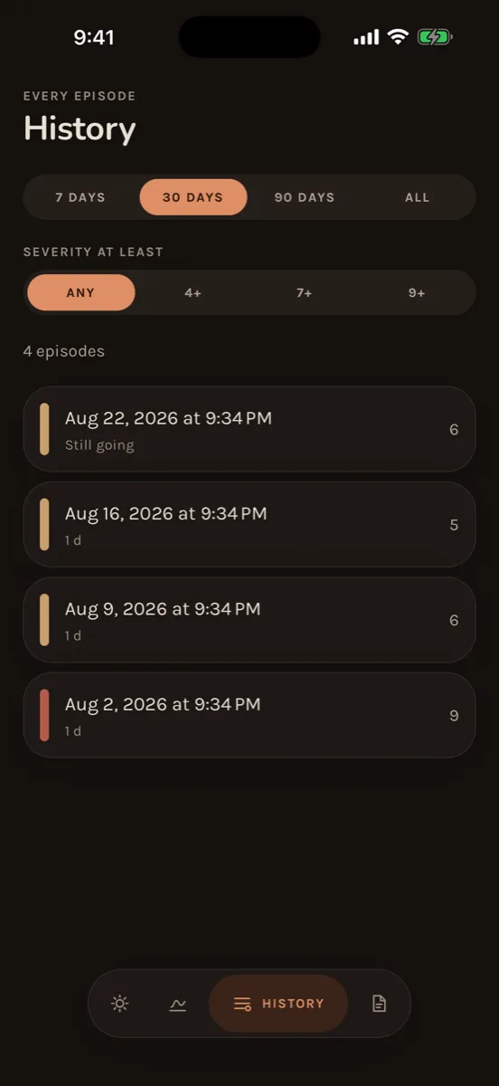 Flare — app screenshot