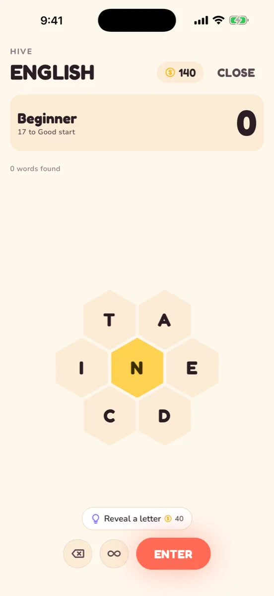 Glotto — capture de l'app