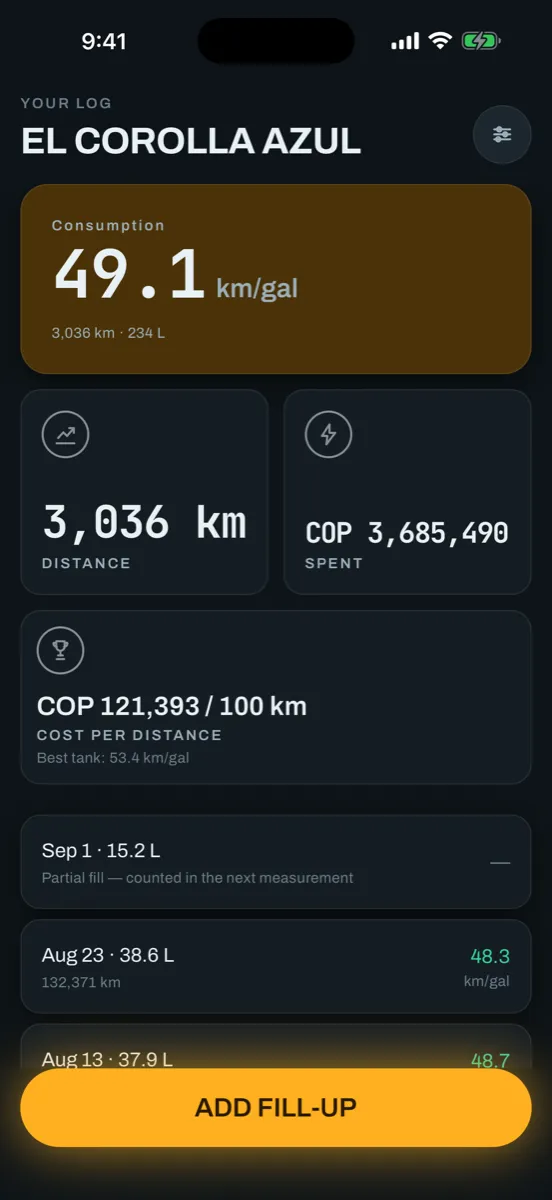 Tankbook screenshot