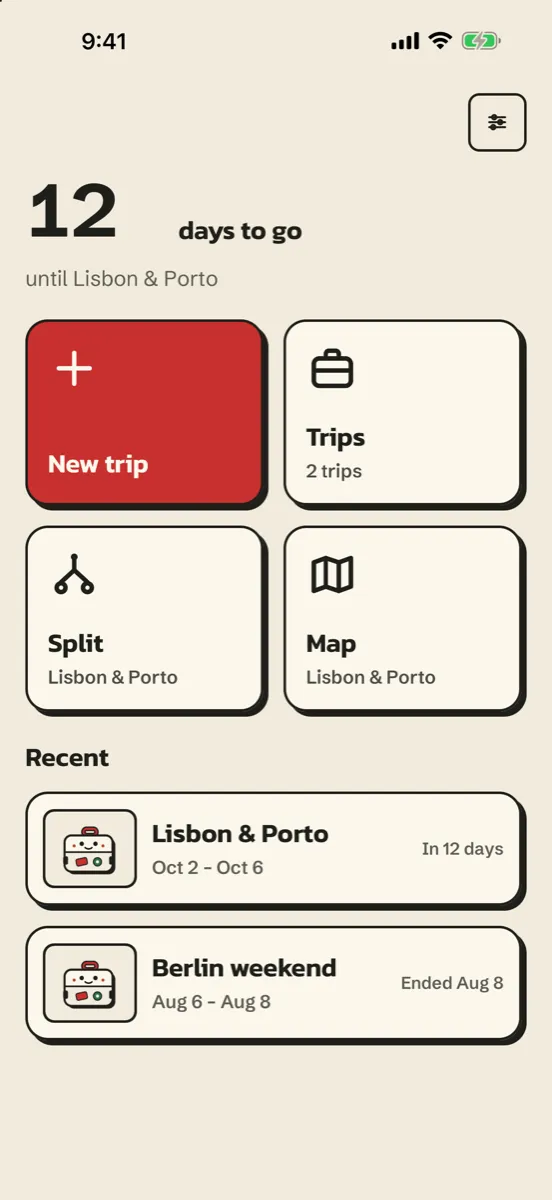 Valise: Trip Planner & Split screenshot
