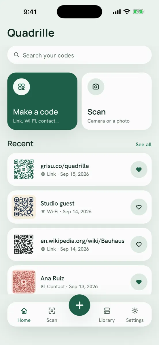 Quadrille screenshot