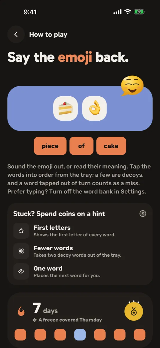 Saymoji: Guess the Emoji Quiz — app screenshot