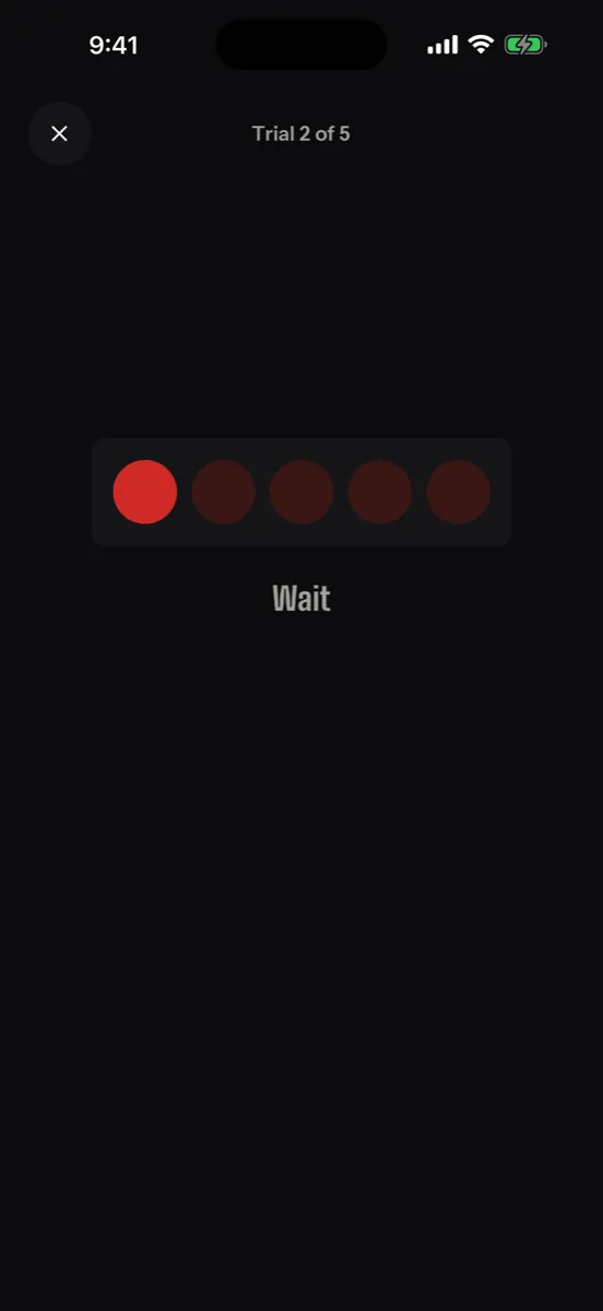 Saccade — app screenshot