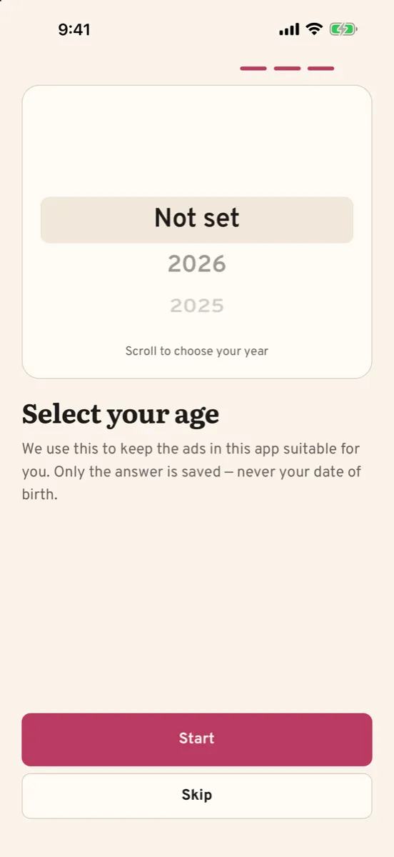 Aubade: Daily Affirmations — app screenshot