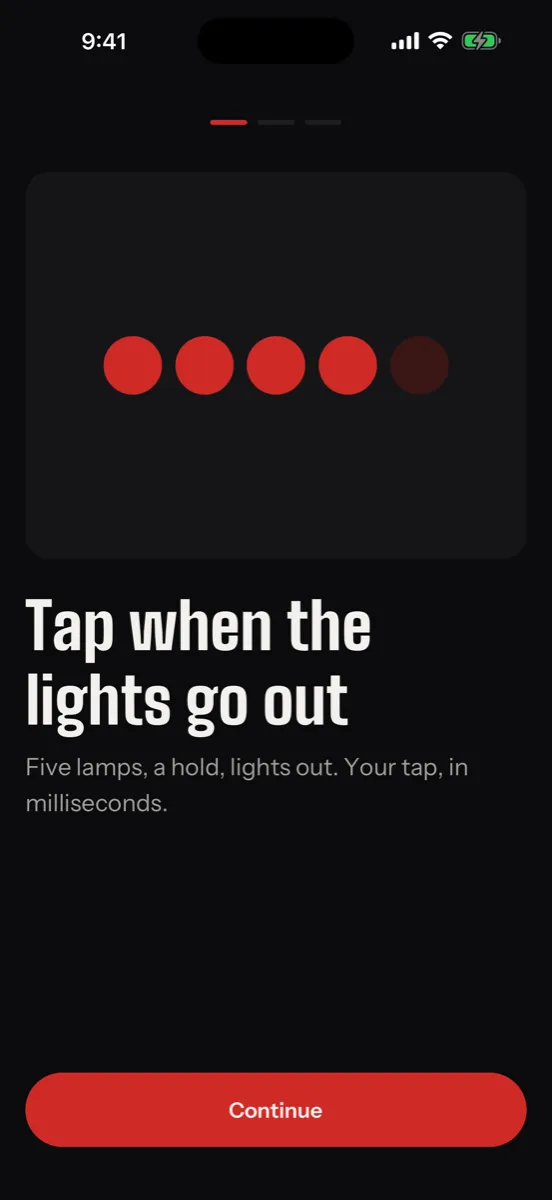 Saccade — app screenshot