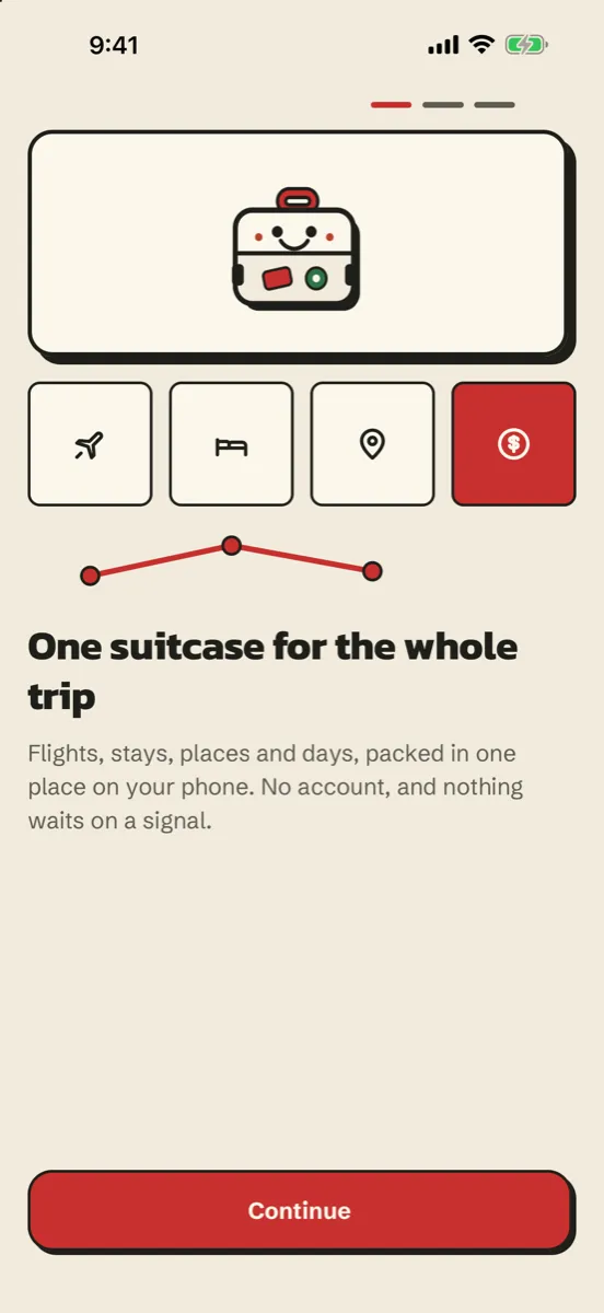 Valise: Trip Planner & Split — app screenshot