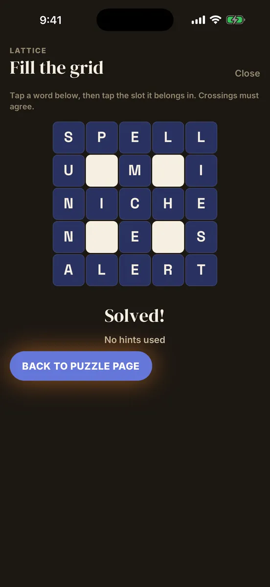 Wordtrio — app screenshot