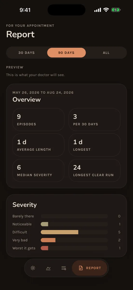 Flare — app screenshot