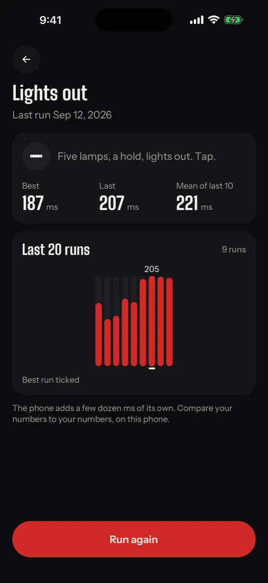 Saccade — app screenshot