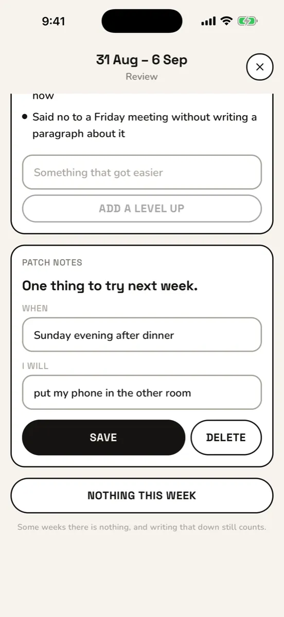Statblock — app screenshot