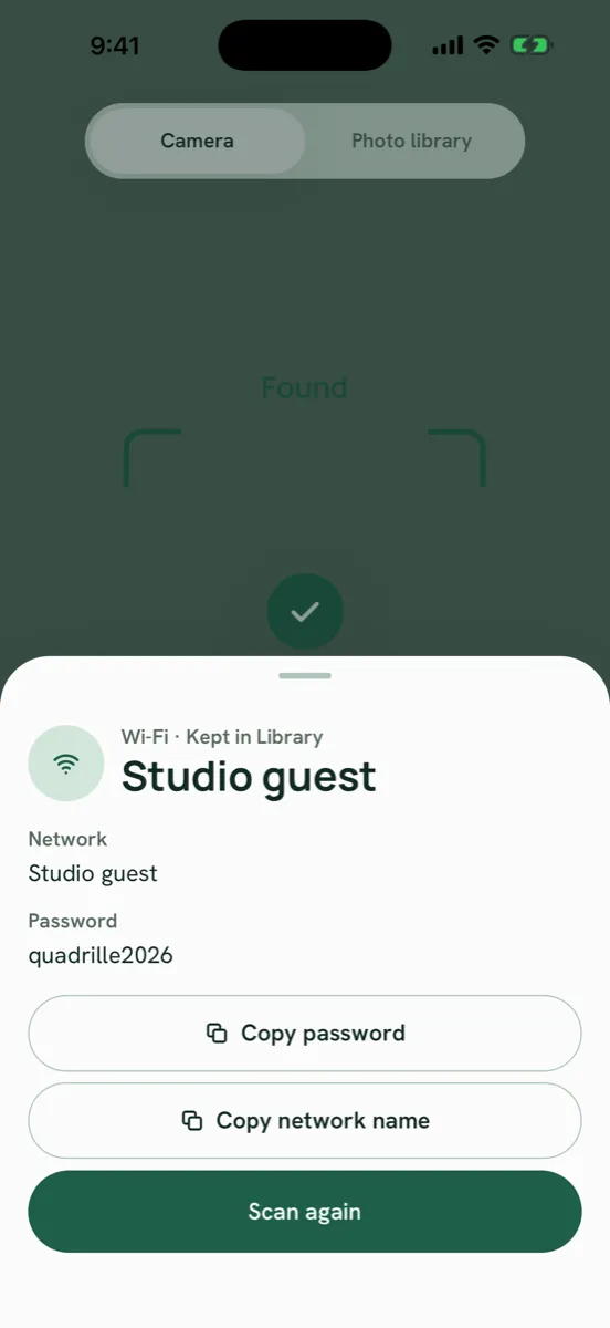 Quadrille — app screenshot