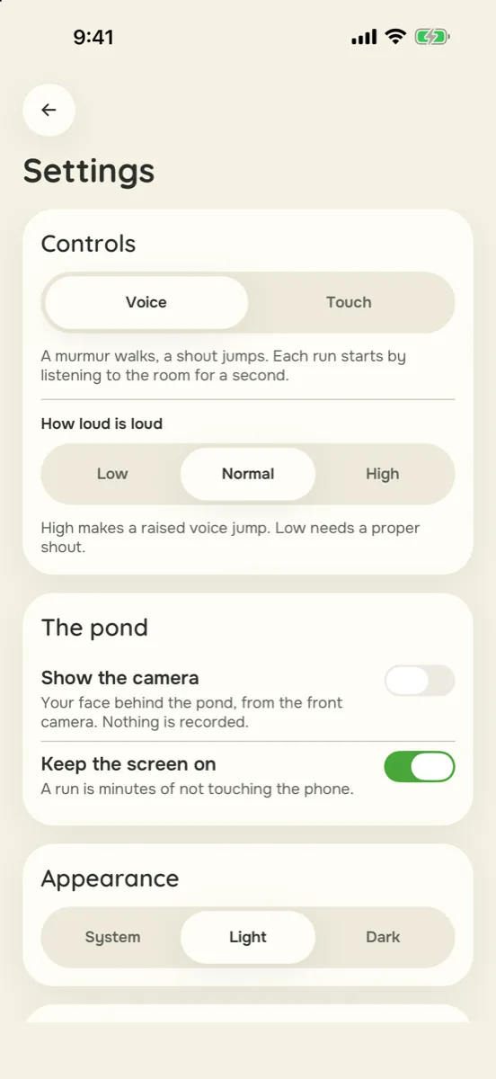 Hollerhop — app screenshot