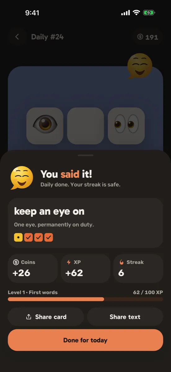 Saymoji: Guess the Emoji Quiz — app screenshot