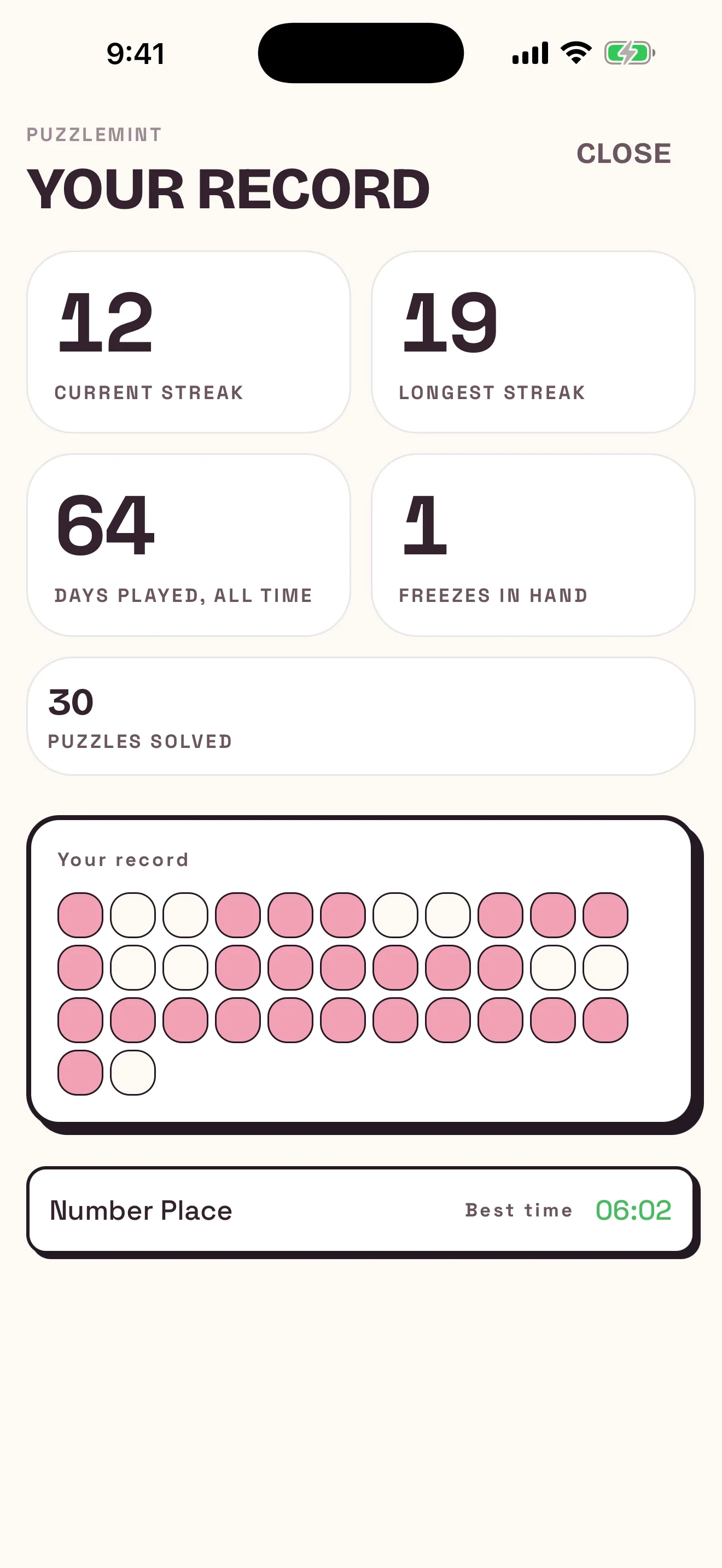 Puzzlemint — app screenshot
