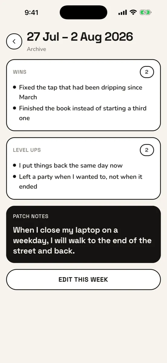 Statblock — app screenshot