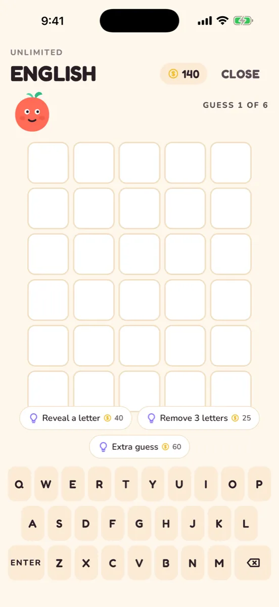 Glotto — capture de l'app