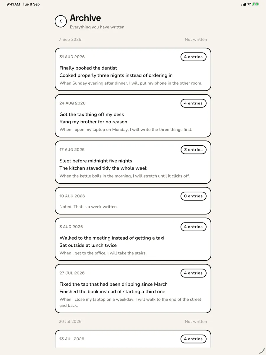 Statblock — app screenshot