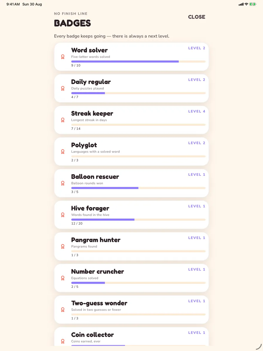 Glotto — capture de l'app