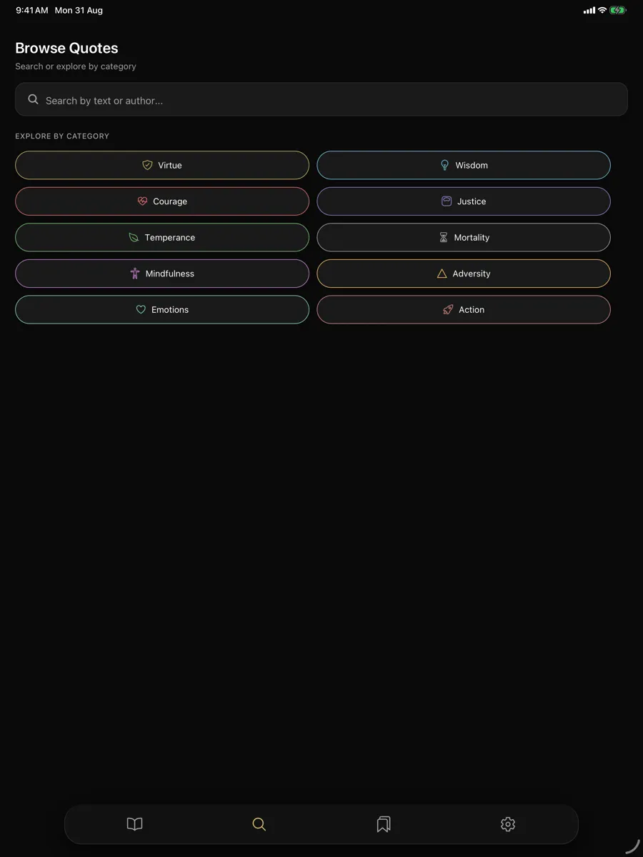 Aurelius — app screenshot