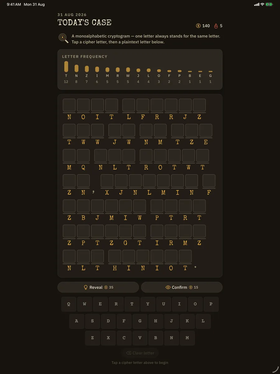 Uncipher — App-Screenshot