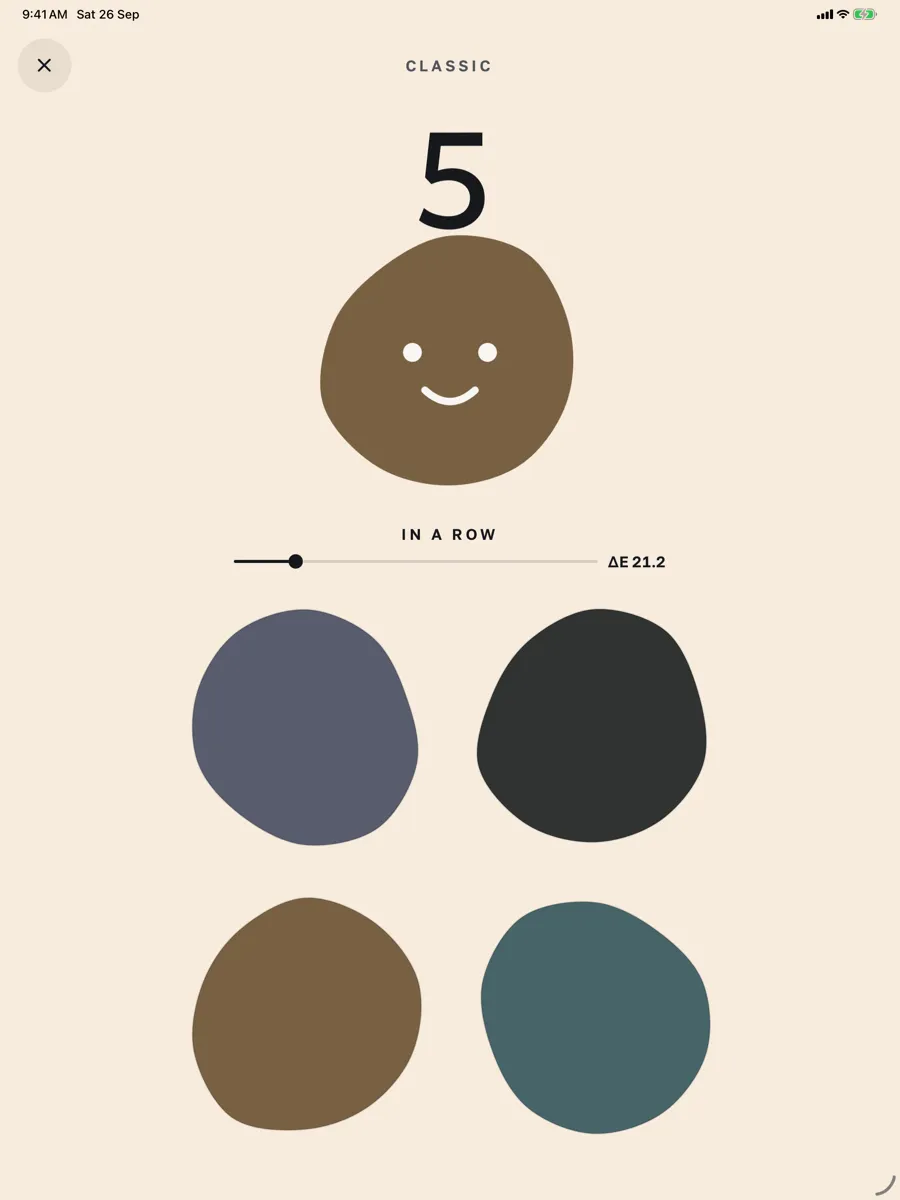 Color Streak: Shade Match Game — app screenshot