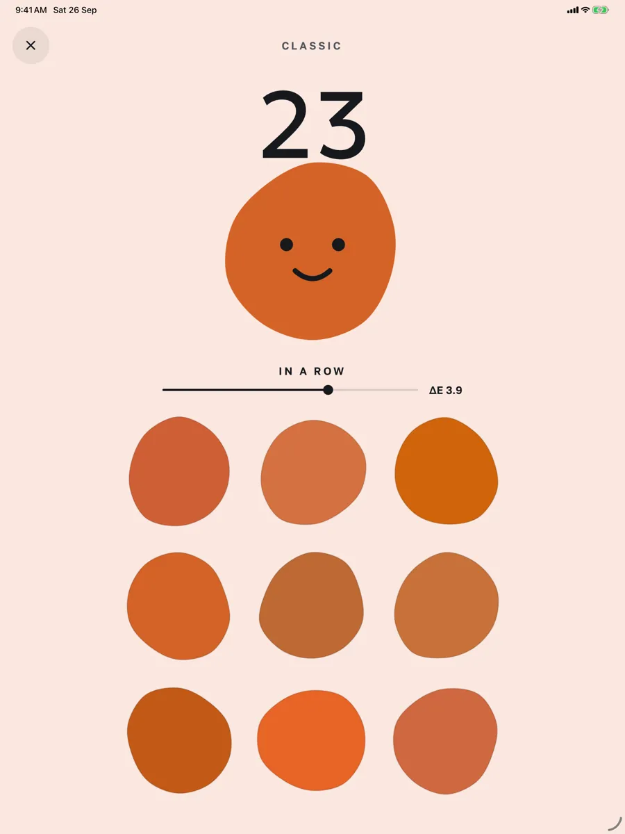 Color Streak: Shade Match Game — app screenshot