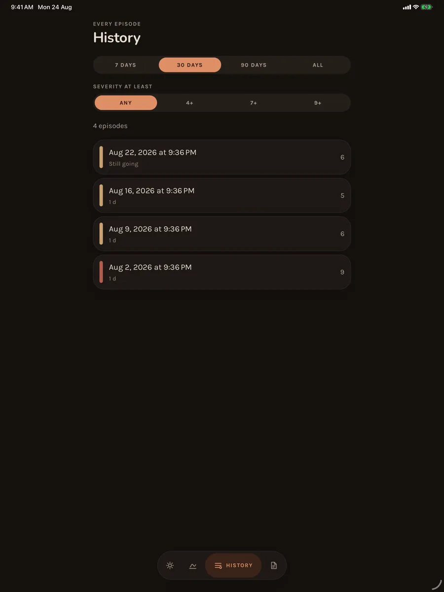 Flare — app screenshot