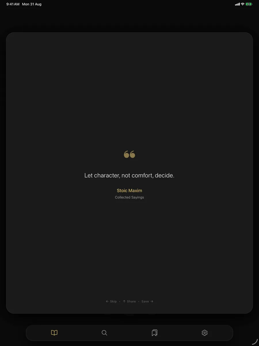 Aurelius — app screenshot