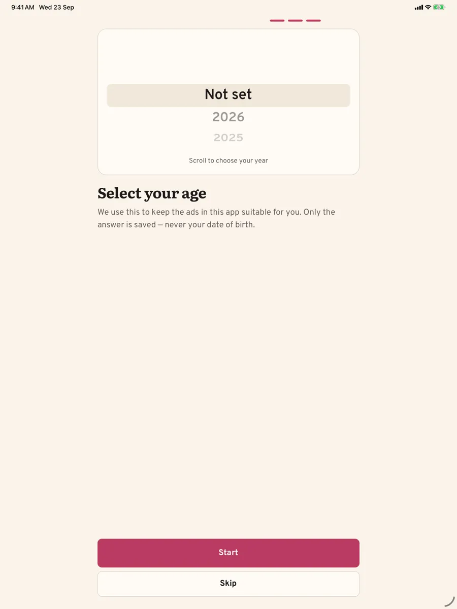 Aubade: Daily Affirmations — app screenshot