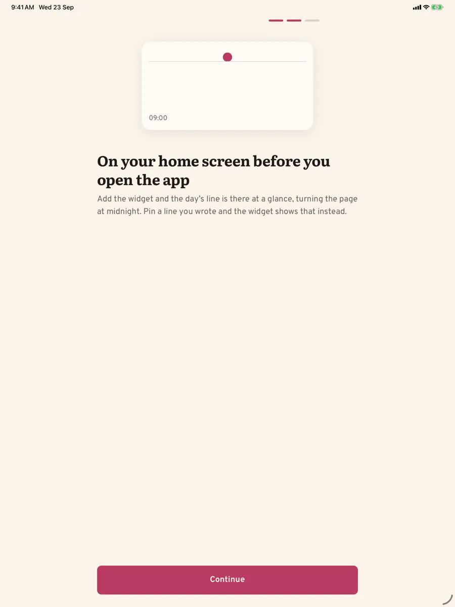 Aubade: Daily Affirmations — app screenshot