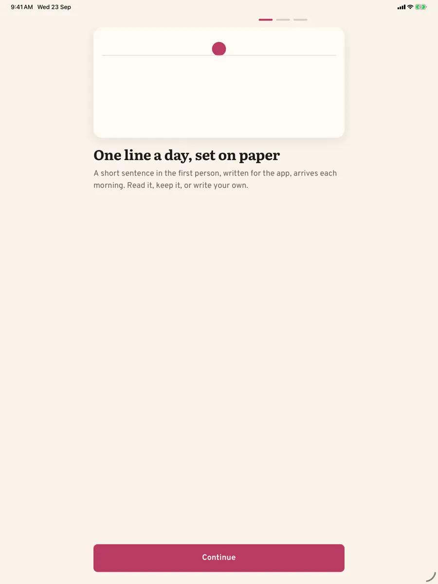 Aubade: Daily Affirmations — app screenshot