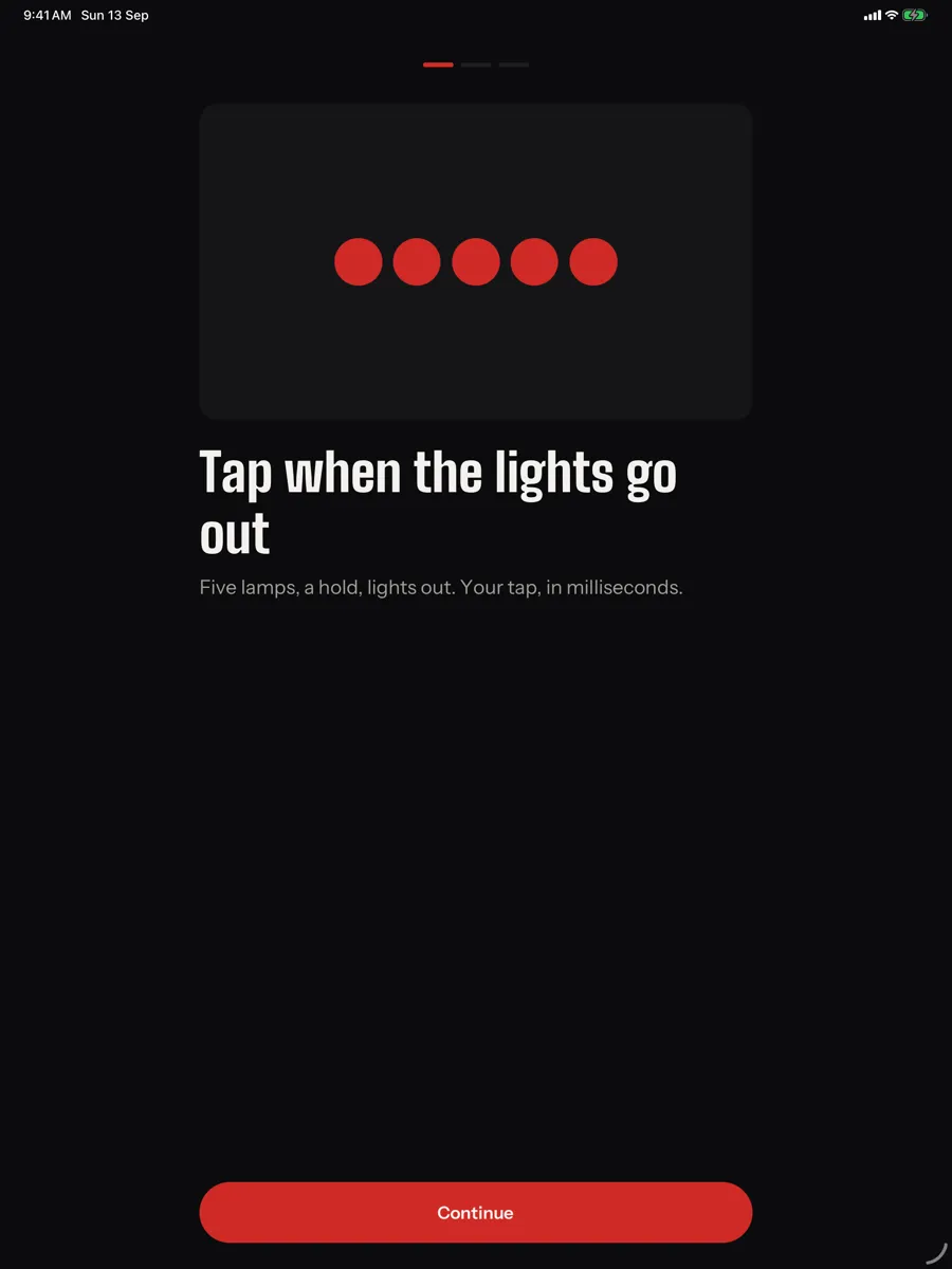 Saccade — app screenshot