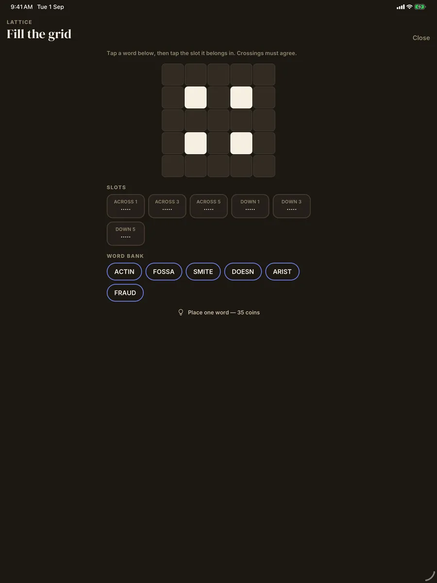 Wordtrio — app screenshot