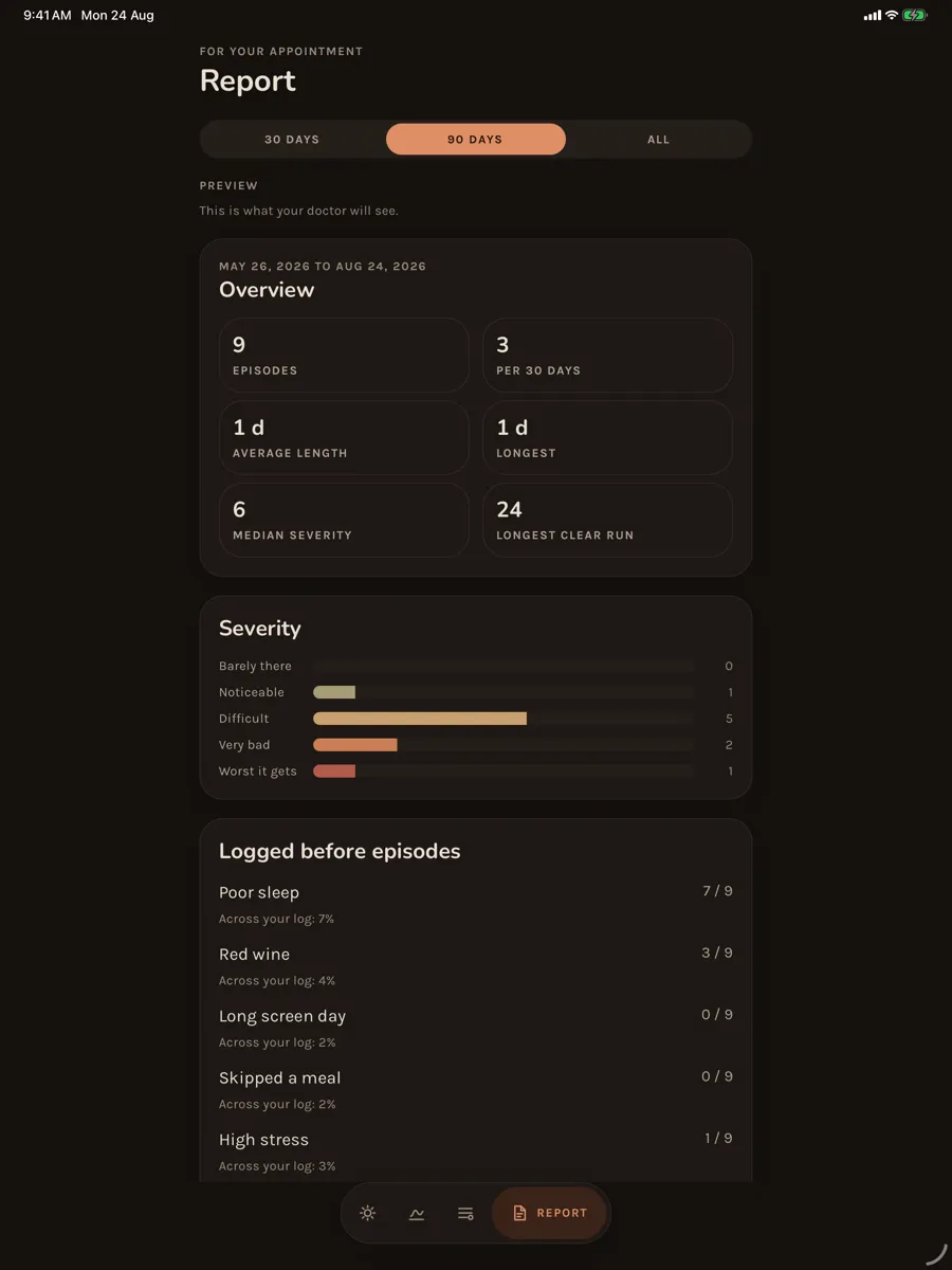 Flare — app screenshot