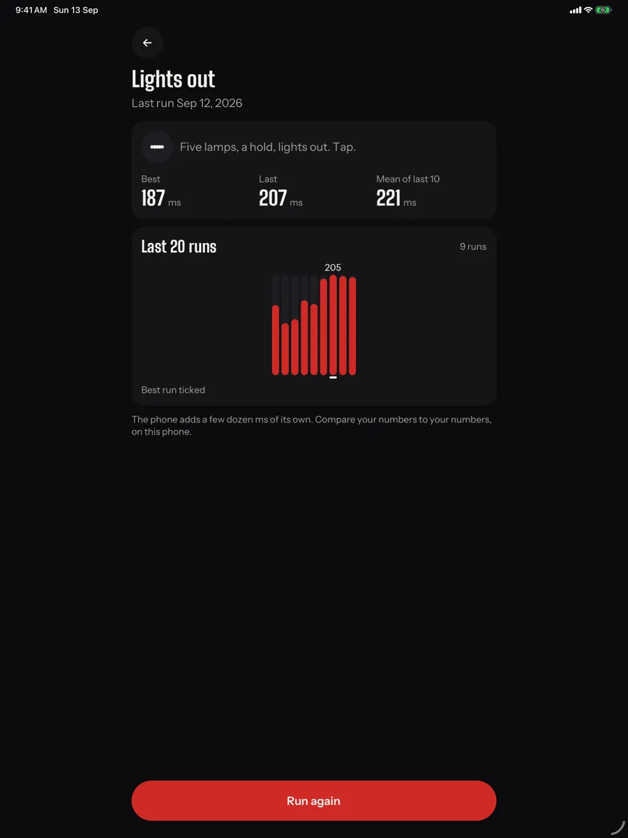 Saccade — app screenshot