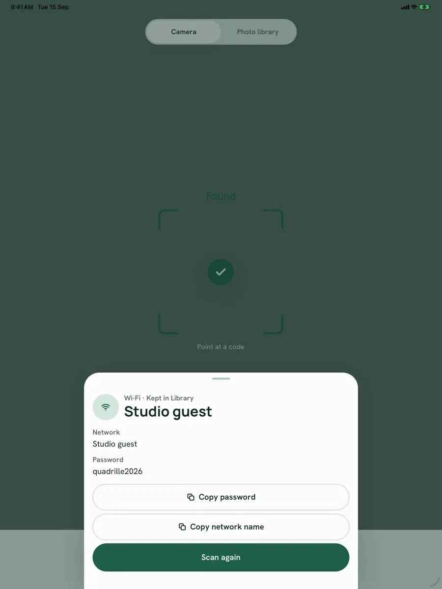 Quadrille — app screenshot
