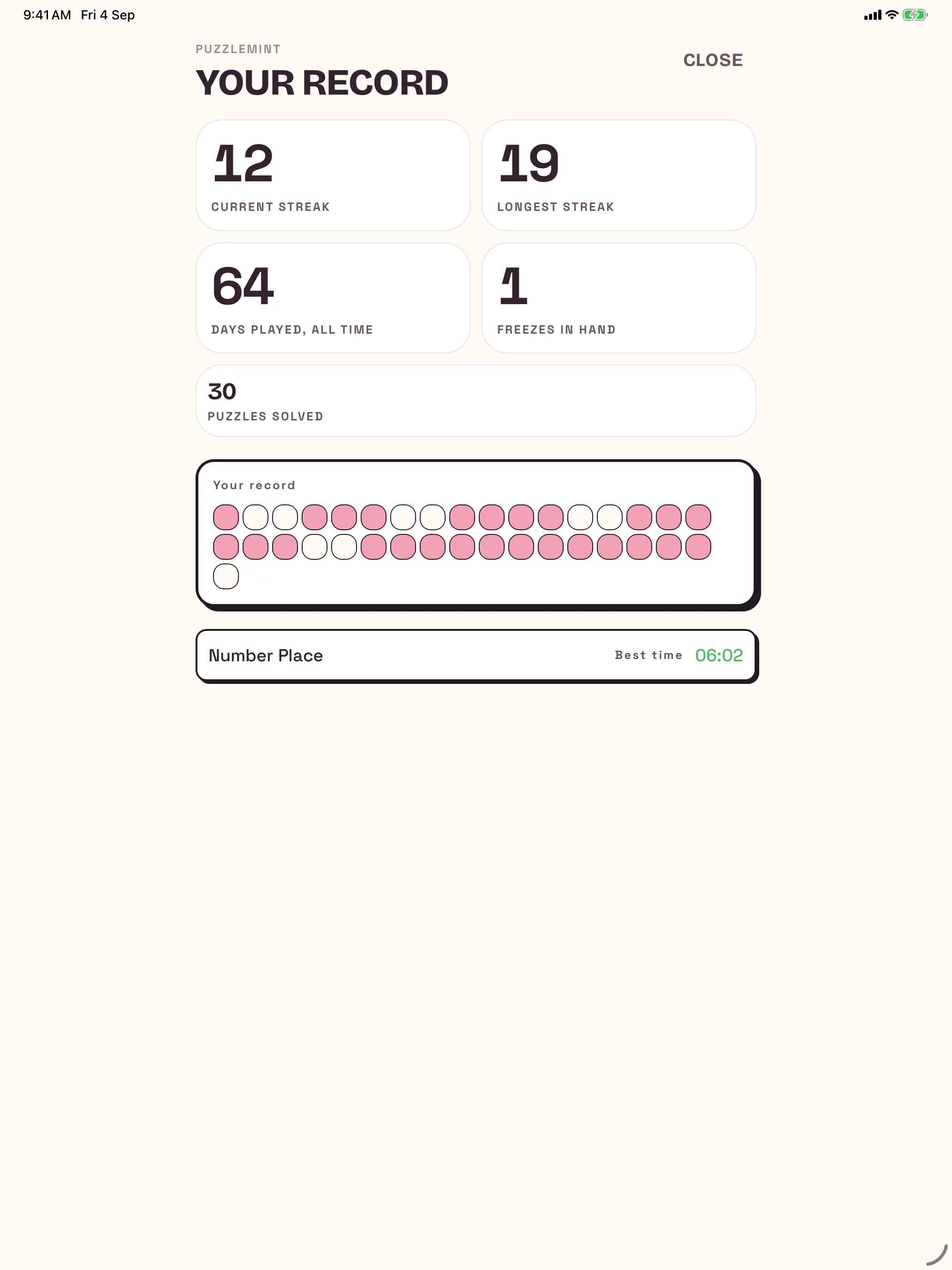 Puzzlemint — app screenshot
