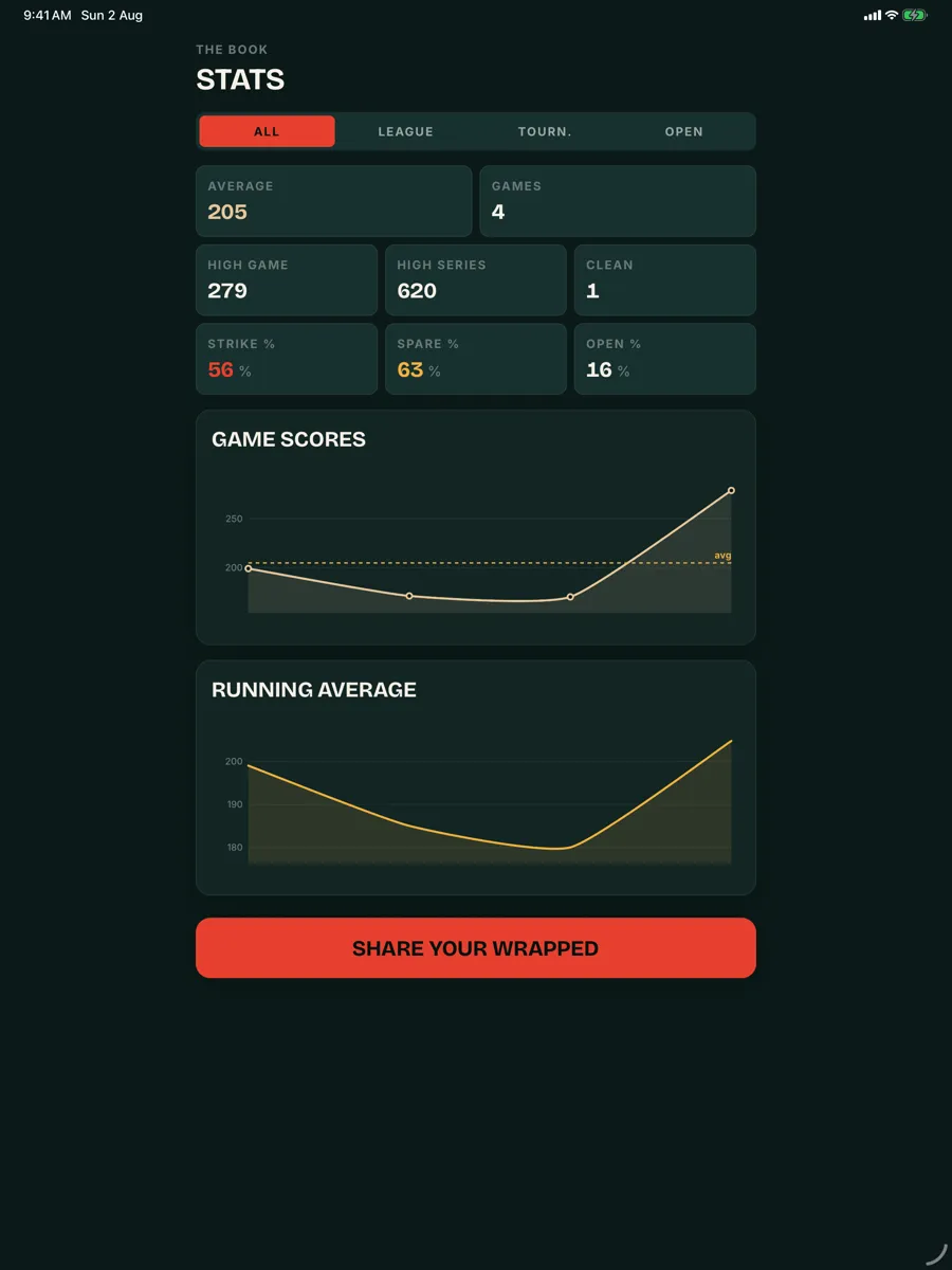 StrikeLog — App-Screenshot