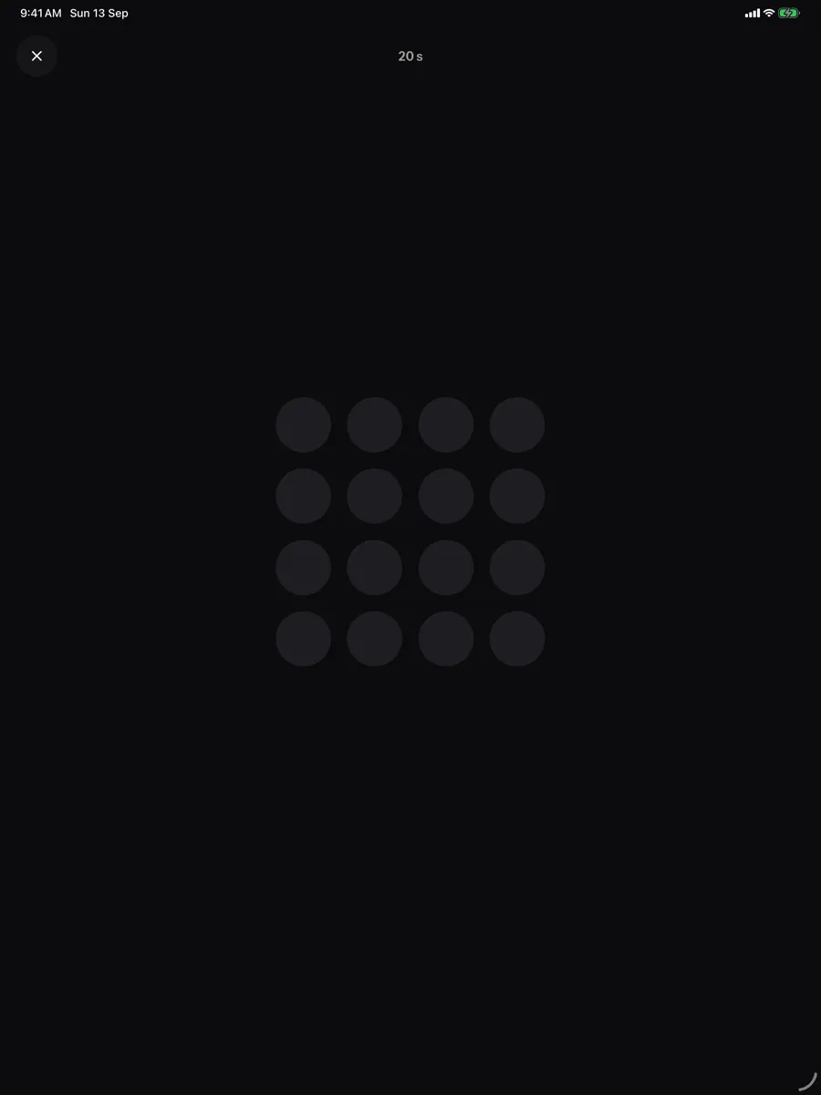 Saccade — app screenshot